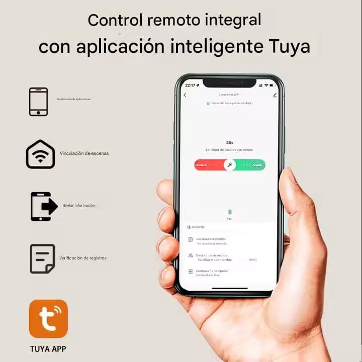 Control remoto desde la aplicación Tuya