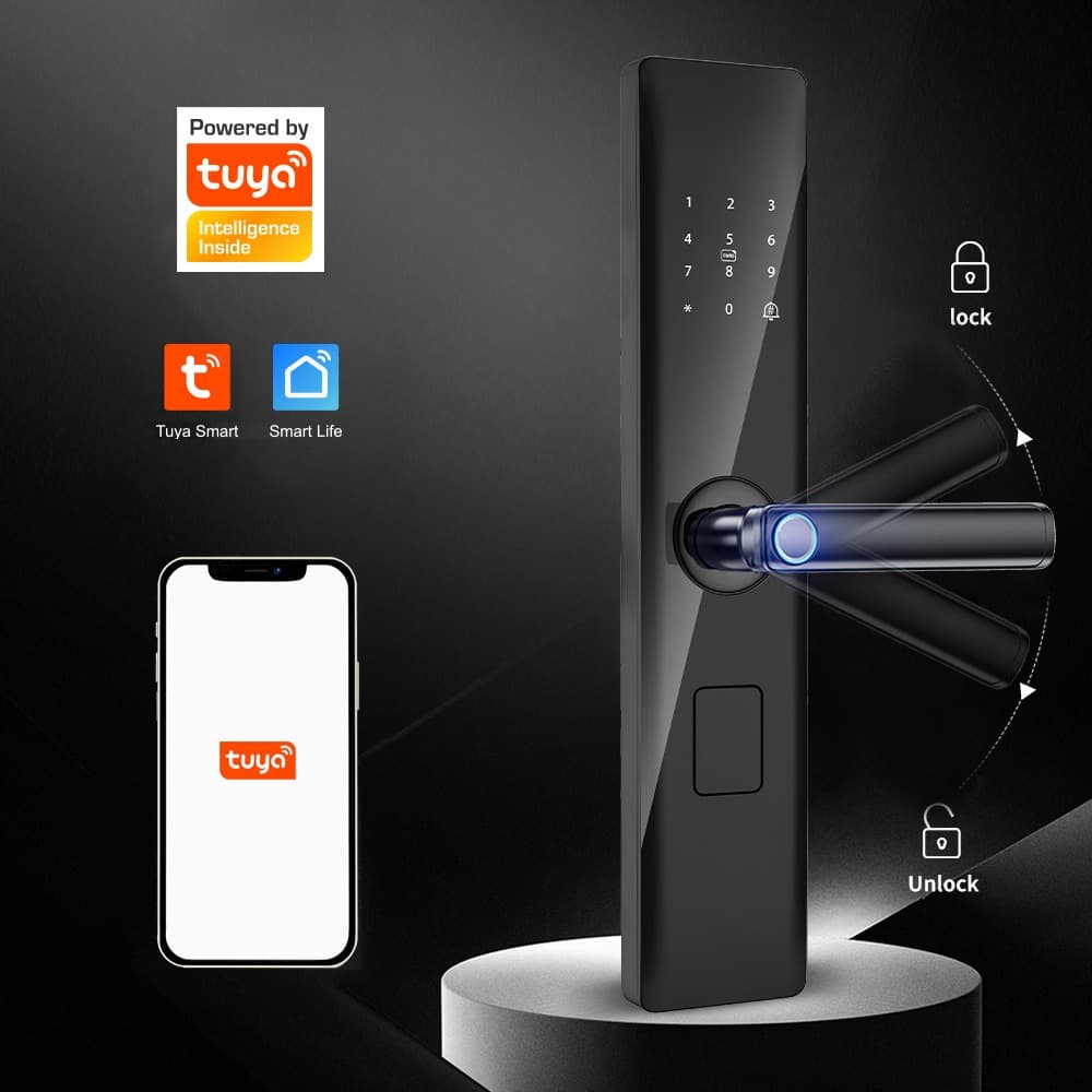 Smart Lock Z13 controlada desde la app Tuya: bloqueo y desbloqueo remoto